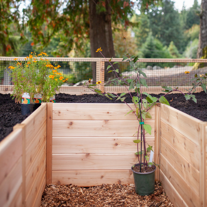 Outdoor Living Today 8 ft x 12 ft Cedar Garden in A Box Kit